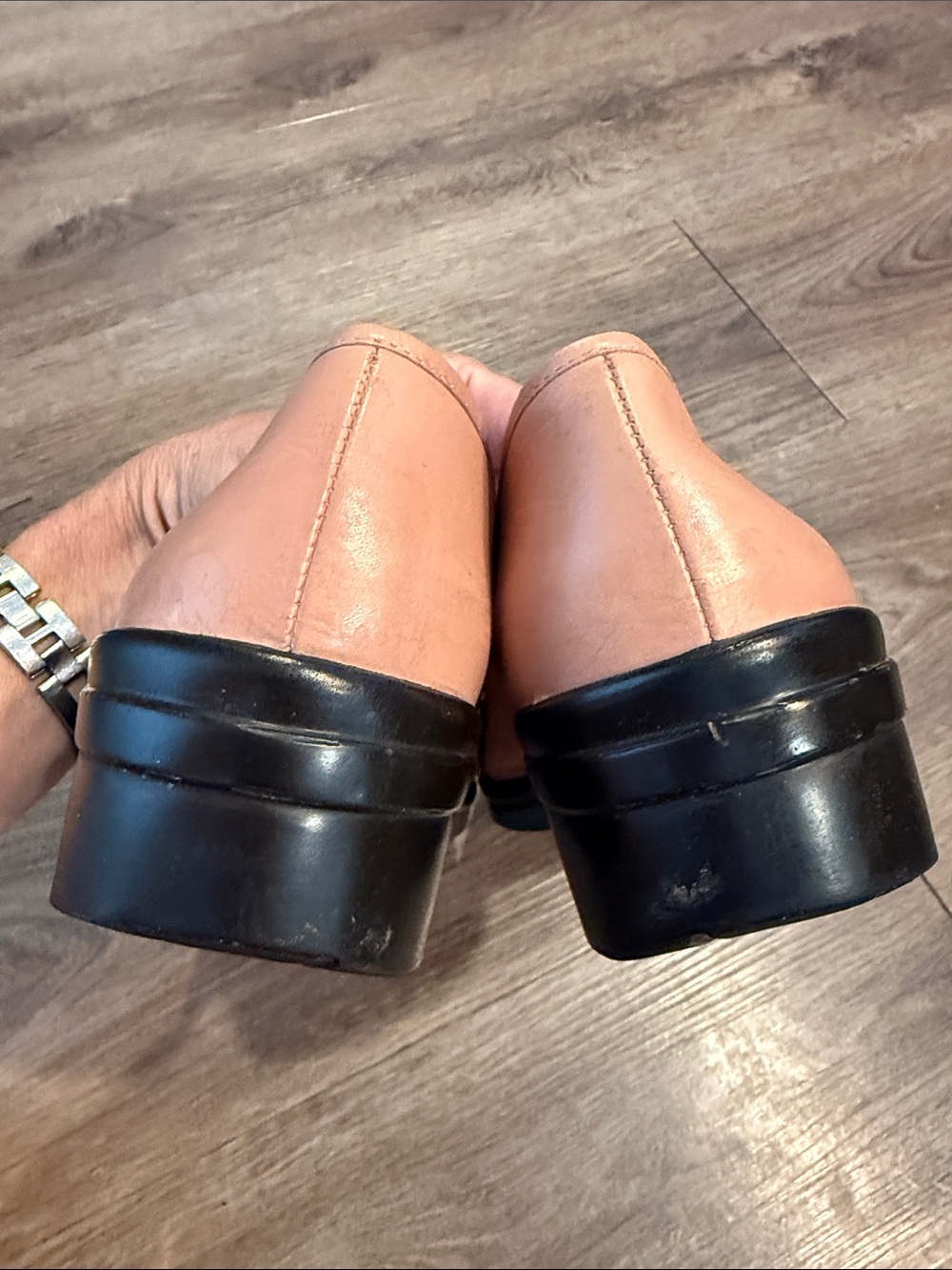 Nurture by Lamaze Lovely Blush Leather Slip-On Loafers Size 9 - Picture 4 of 8